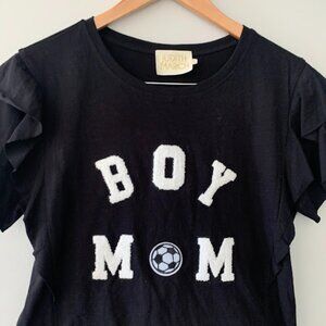 Judith March designer Game day 'Boy Mom' sport t-shirt-size M